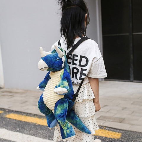 Children Dianosaur Backpacks Kids Doll Plush Bag 3D Dinosaur Baby-TB00025-Veeddydropshipping