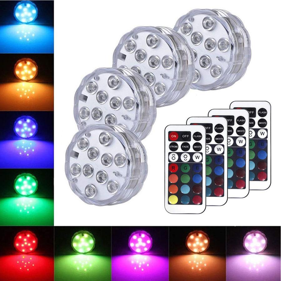 10leds RGB Submersible Light Underwater LED Night Light Swimming Pool-TI00993-Veeddydropshipping