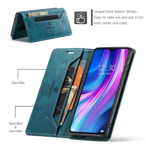Redmi Note 8 Pro Case Wallet Magnetic Card Flip Cover For Xiaomi-PA00317-Veeddydropshipping