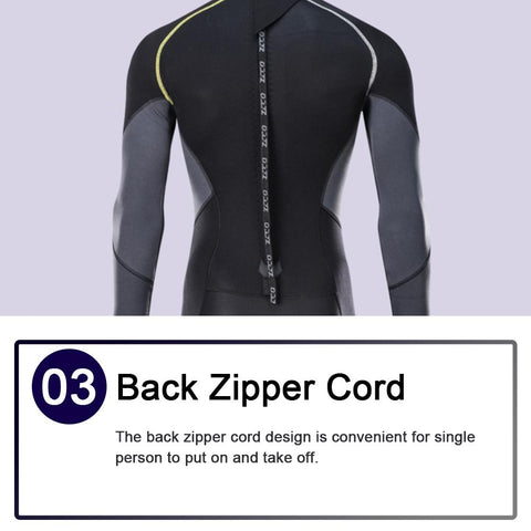 Long Wetsuit SBR Neoprene Material Warm Fleece Lining Outdoor Swimming -OS00008-Veeddydropshipping