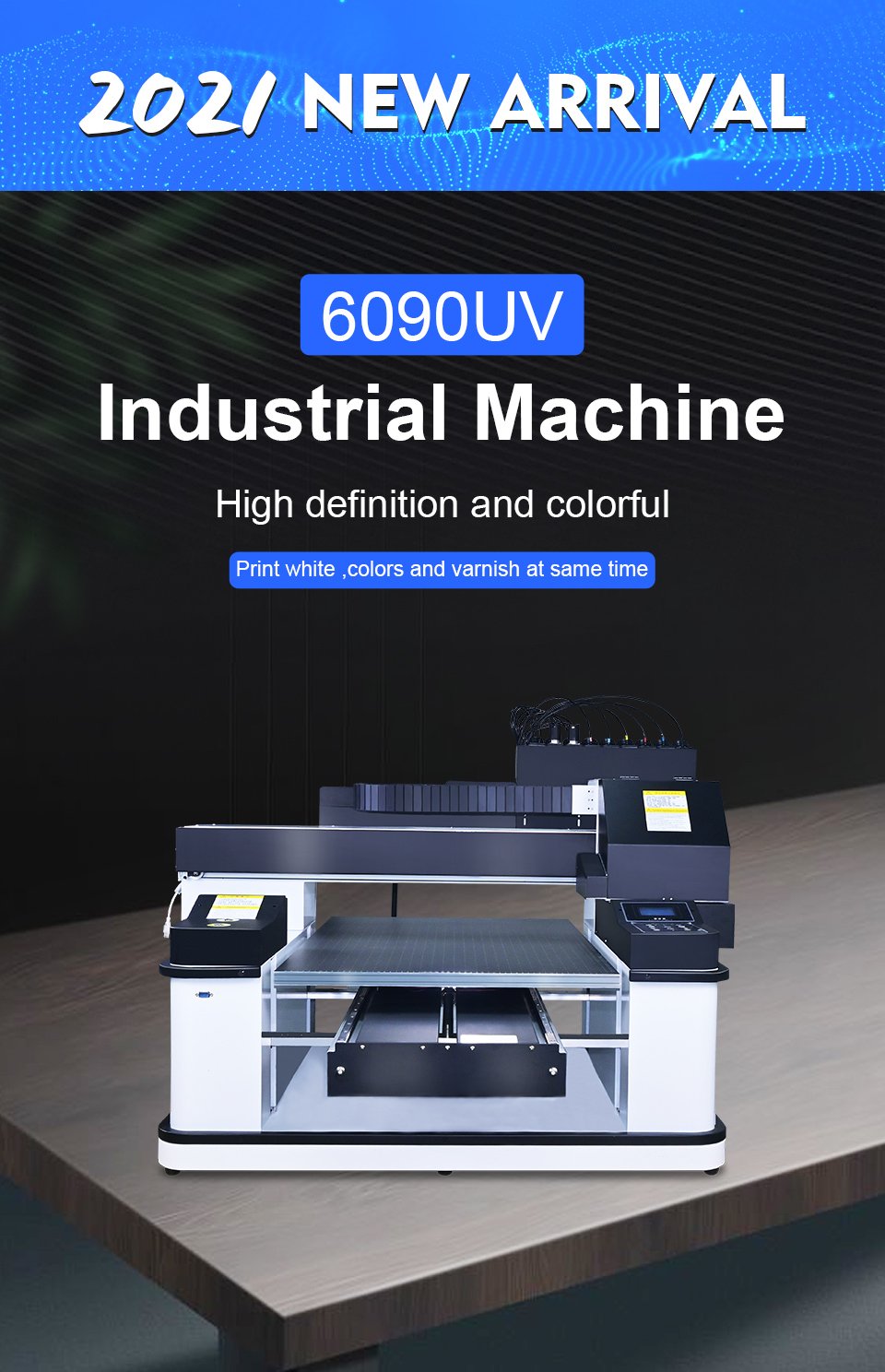 A1 UV printer with 3 XP600 print heads, suitable for metal glass printing on mobile phone case drum-Veeddydropshipping