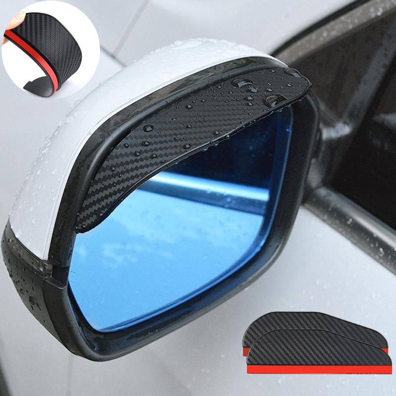 Visor Carbon Fiber Car Rearview Side Snow Sun Visor Rain-AM00867-Veeddydropshipping