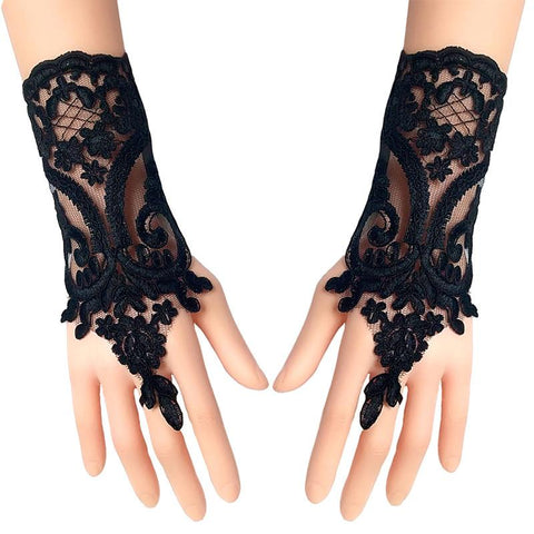 Lace Gloves Bow Sleeves Sexy Women-WF01233-Veeddydropshipping