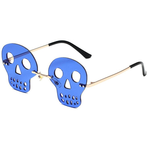 Rimless Skeleton Sunglasses Women Party-WF01329-Veeddydropshipping