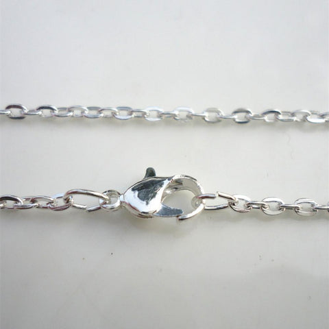 SilverGold plated Fine Chain Necklace With Lobster Clasp -JW00129-Veeddydropshipping