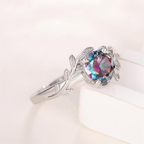 Colorful Cubic Zirconia Rings Fashion Wedding  Party Women Rings -JW01398-Veeddydropshipping