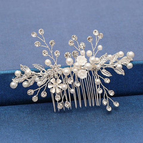 Wedding Hair Combs Hair Accessories-WF01285-Veeddydropshipping