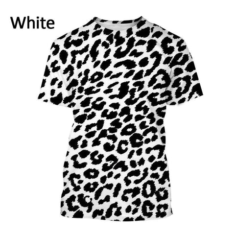 leopard print 3D printed casual short sleeve-MF00160-Veeddydropshipping