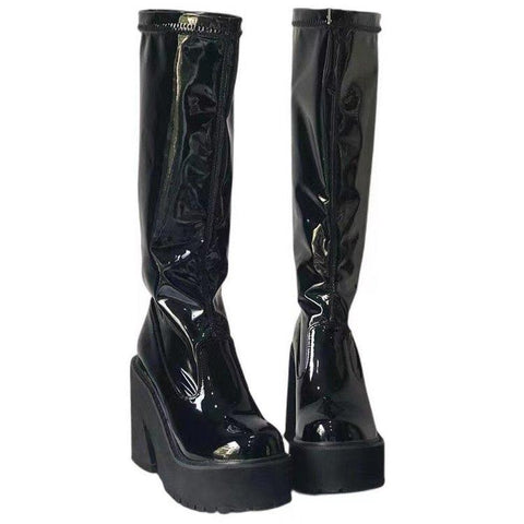 Women Fashion Mid Calf Ankle Women Boots Female-BS01060-Veeddydropshipping