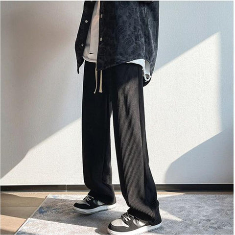 Pants Autumn Winter Warm Straight Corduroy Fleece-Veeddydropshipping