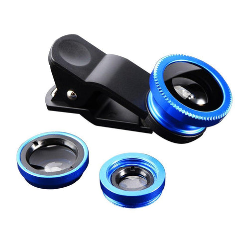 4 In 1 HD Ultra Wide Angle Mobile Lens with Selfie Ring Lamp-PA01239-Veeddydropshipping