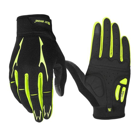 Breathable Cycling Gloves GEL Liquid Silicone Palm Non-slip Sports Full Finger Bicycle -OS01183-Veeddydropshipping
