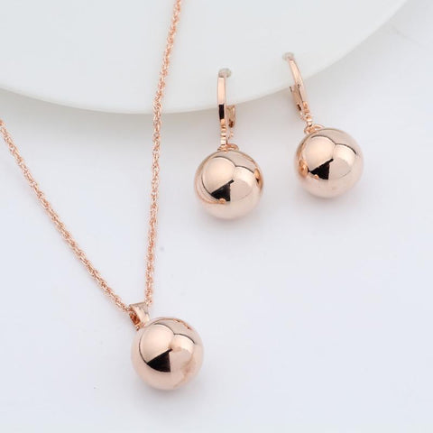 New Arrivals 585 Rose Gold Color Wedding Party Exquisite Jewelry Set -JW00333-Veeddydropshipping