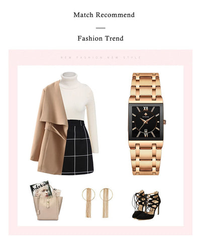 Watches Women Bracelet Square Quartz WristWatch-JW00957-Veeddydropshipping