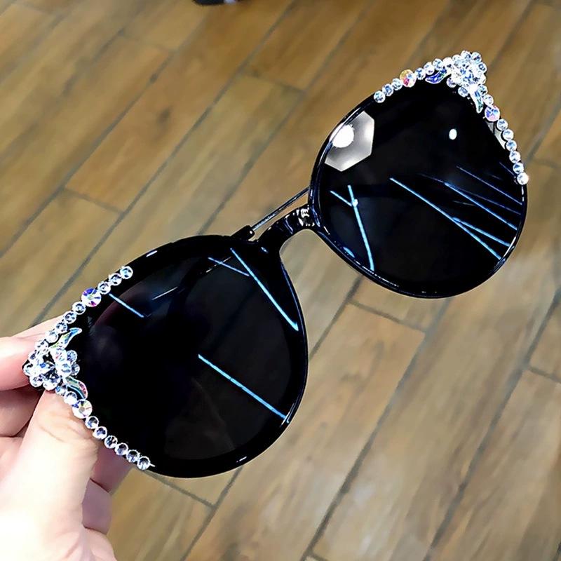 Fashion Round Cat Eye Sunglasses Women-WF01324-Veeddydropshipping