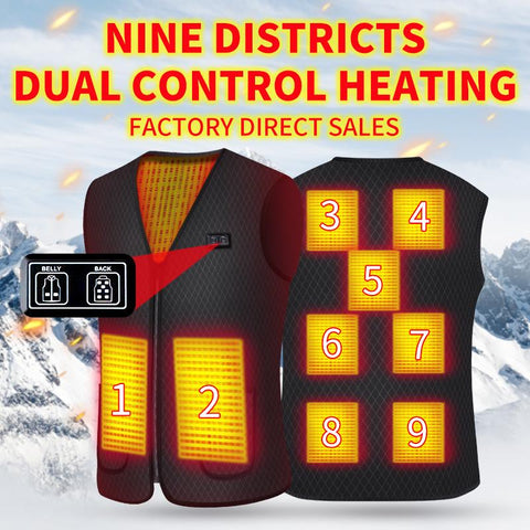Fashion Winter Coat Intelligent USB Heating-HA01143-Veeddydropshipping
