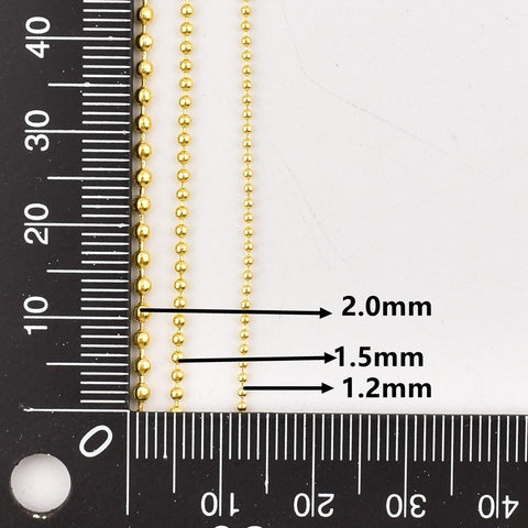 Metal Alloy Ball Beads ChainsFor Necklaces DIY Jewelry Making-JW01567-Veeddydropshipping