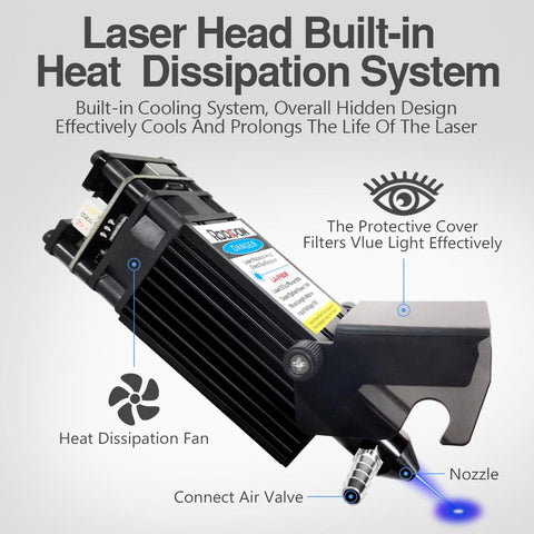 Laser Module with Air Assist  Wood Tools-TI00210-Veeddydropshipping