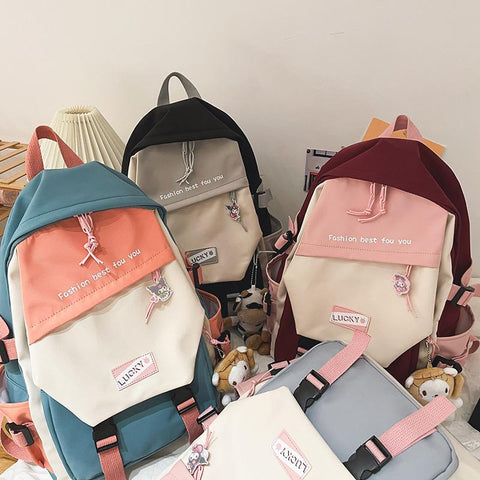 Harajuku Schoolbag Kawaii Backpacks Waterproof Nylon-BS00250-Veeddydropshipping