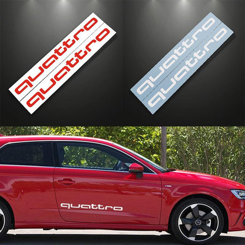 Decal for Audi Quattro Lettering Vehicle Accessories-AM00946-Veeddydropshipping