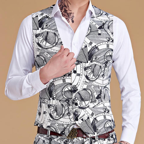 Suit Vest Men New Slim Fit Sleeveless Vest Waistcoat-MF01305-Veeddydropshipping