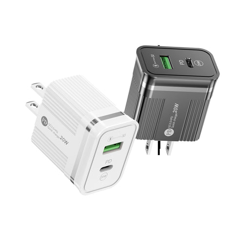 20W Fast Chargers QC 3.0 USB PD Quick Charging Adapter Wall Mobile Phone-PA00390-Veeddydropshipping