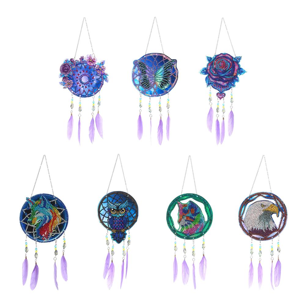 DIY Diamond Painting Dream Catcher Wind Chimes-HA00115-Veeddydropshipping