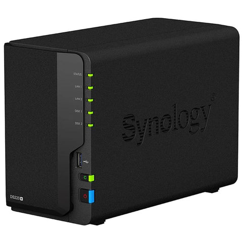Synology DS220+ 2 Bay NAS DiskStation Network Cloud Storage Server -CE00683-Veeddydropshipping