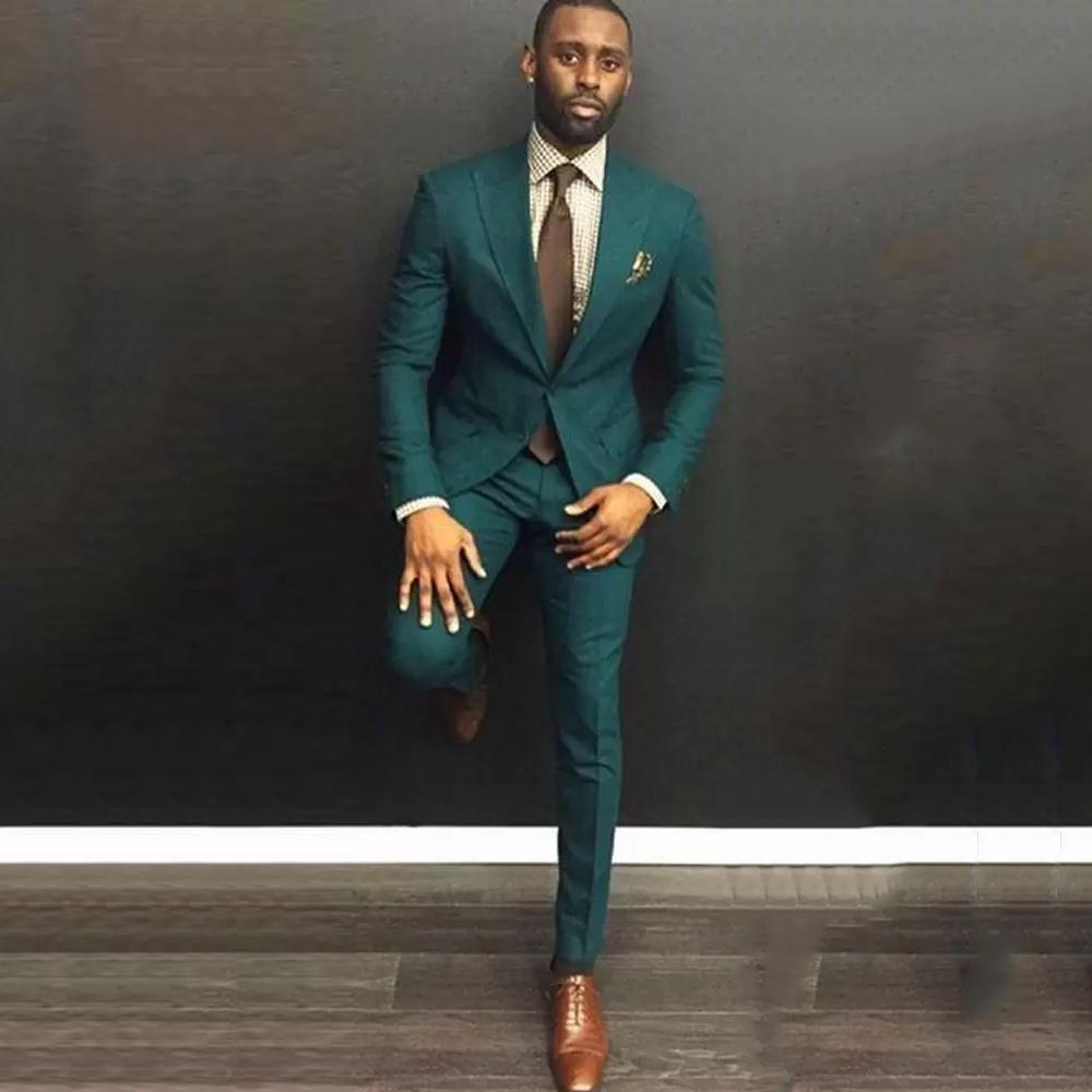 Casual Wedding Party Suits Groom Peak Lapel 2Piece-MF01252-Veeddydropshipping
