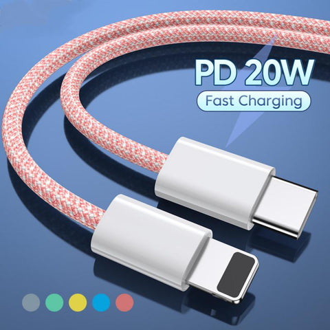 20W Pd Usb C Cable for Iphone 14 13 12 Pro Max Fast Charging Usb C Cable-PA00430-Veeddydropshipping