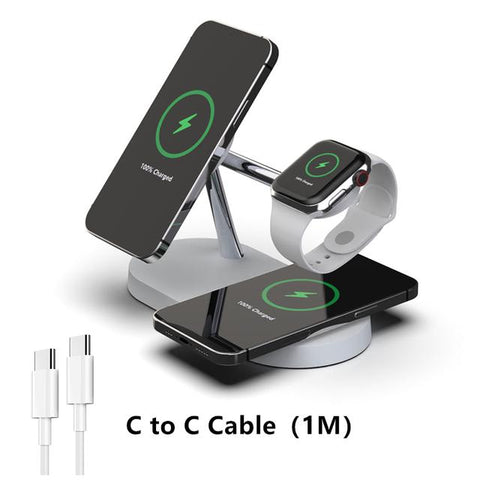 3 in 1 QI Wireless Charger For iPhone 14 13 12 Pro Max Magsafe Magnetic Fast Charging Station-PA01054-Veeddydropshipping