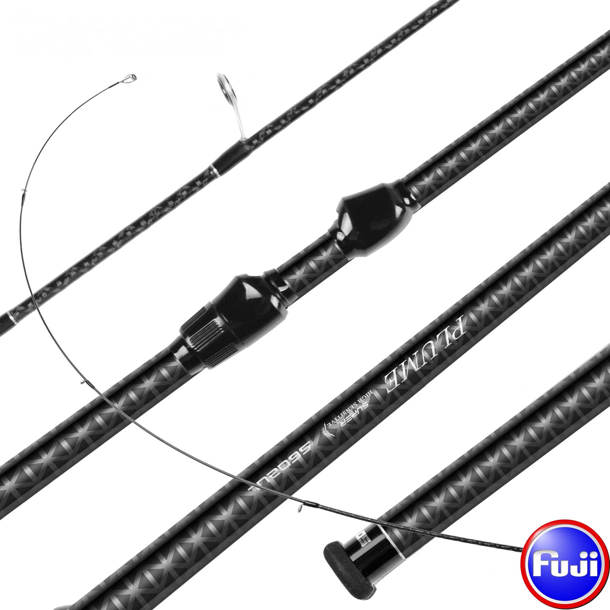 Plume 53.5g Ultralight UL Fishing Rod FUJI Spinning Rods 2 Section Solid Tip 40T -OS00549-Veeddydropshipping