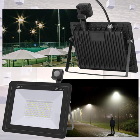 White LED Floodlight 220V 150W Motion Sensor Reflector Flood Light IP66-TI00863-Veeddydropshipping