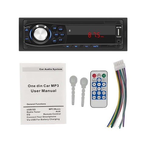 Car Radio In Dash 1 Din Tape Recorder MP3 Player FM Audio Stereo-AM00638-Veeddydropshipping