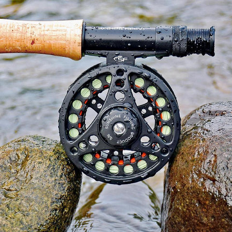 Fly Fishing Reel 3/4,5/6,7/8WT Fly Reel Combo Fly Reel Large Arbor Aluminum Alloy Body -OS00331-Veeddydropshipping