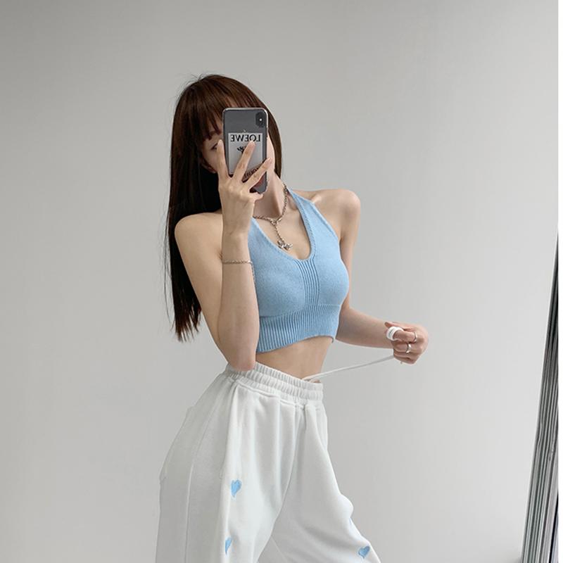 New Bow Bandage Ruffles Camis Knitting Cute-WF00041-Veeddydropshipping