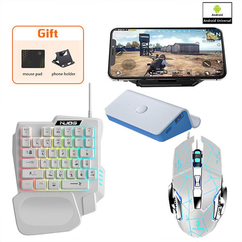 PUBG Mobile Gamepad Game Controller Kit 5 in 1 Keyboard Mouse Converter-CE01529-Veeddydropshipping