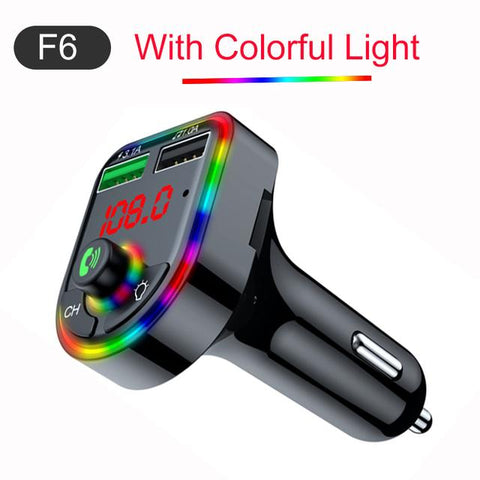 35W Bluetooth 5.0 USB Car Charger Atmosphere MP3 Player 3.1-PA01131-Veeddydropshipping