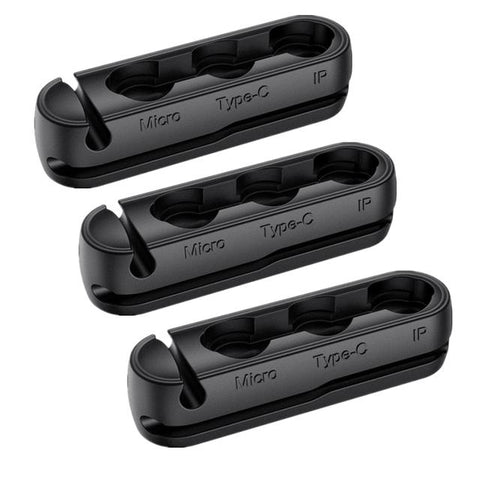 Cable Organizer &amp; Magnetic Plug Box Silicone USB Cable Winder Flexible Cable-PA00923-Veeddydropshipping