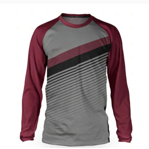 Breathable Quick Drying Men's Long Sleeve Mountain Bike Jerseys Summer -OS00698-Veeddydropshipping