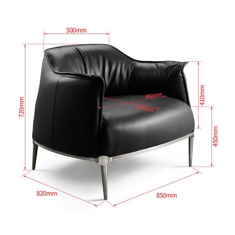 Luxury Single Sofa Chair Extremely Simple Chair-HA01706-Veeddydropshipping