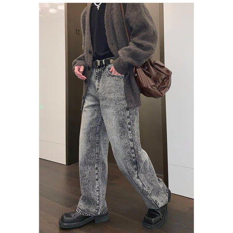 High Waist Jeans Autumn and Winter New Baggy-MF00594-Veeddydropshipping
