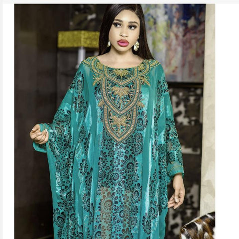 African Women Long Maxi Dress-Veeddydropshipping