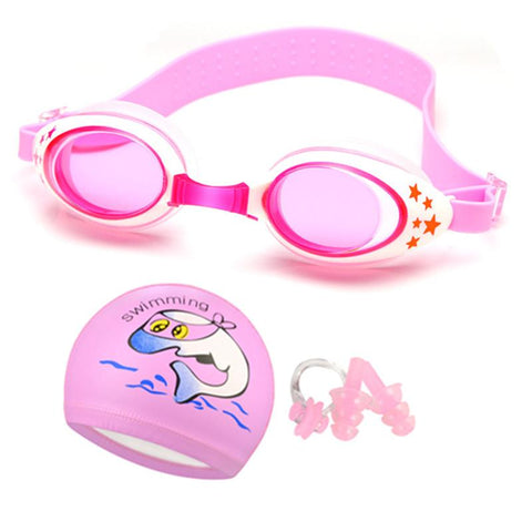 Kids Swimming Goggles Children 3-12Y Wide Vision Anti-Fog Anti-UV Swim Glasses -OS00195-Veeddydropshipping