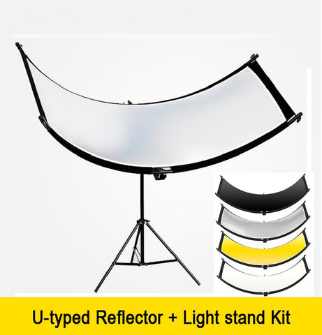U-type Reflector W/ Tripod Collapsible Photography Light reflective screen -CE00453-Veeddydropshipping