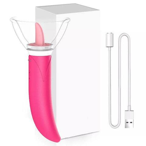 Pussy Sucking Dildo Vibrator Sex Toys for Woman Tongue Licking Clitoris-BH01283-Veeddydropshipping