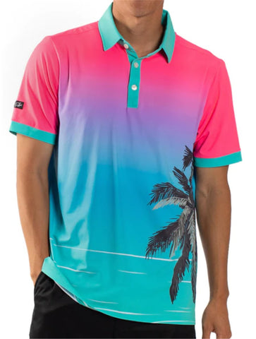 Sunday Swagger Men's golf shirt summer short sleeve fast drying breathable-OS00875-Veeddydropshipping