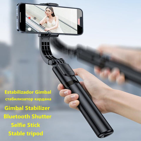 NEW Wireless Selfie Stick Tripod Handheld Gimbal Stabilizer With Bluetooth -CE00383-Veeddydropshipping