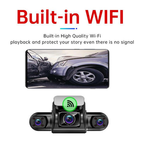 FONDIM Mini Hidden Dash Cam M8S 4CH 360 HD 4*1080P for Car DVR-AM00557-Veeddydropshipping