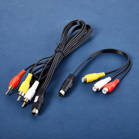 RCA Audio Video Cable Game Cable Transfer Cable S Terminal 4 Pin To AV -CE01453-Veeddydropshipping